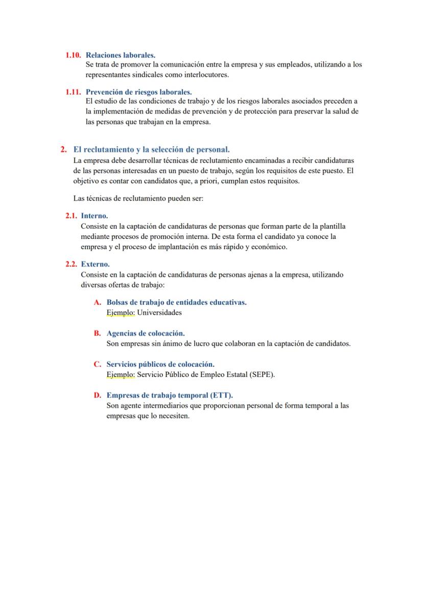 TEMA 5: GESTIÓN DE LOS RECURSOS HUMANOS
1. La gestión de los recursos humanos.
Es el elemento humano, único e irrepetible.
Las máquinas, la 