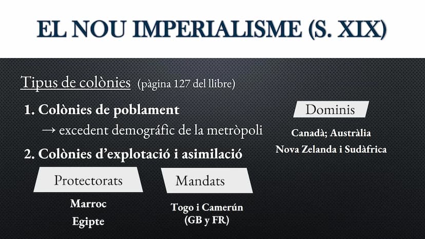 TEMA 6
L'ÈPOCA DE
L'IMPERIALISME
CHINA EL NOU IMPERIALISME (S. XIX)
Des de finals del segle XV algunes potències europees
havien format gran