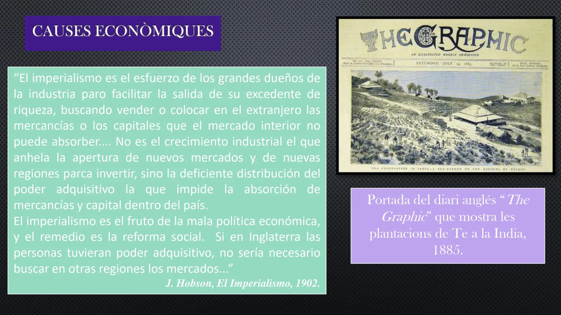 TEMA 6
L'ÈPOCA DE
L'IMPERIALISME
CHINA EL NOU IMPERIALISME (S. XIX)
Des de finals del segle XV algunes potències europees
havien format gran