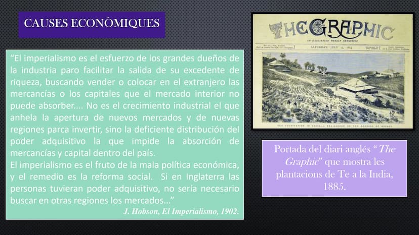 TEMA 6
L'ÈPOCA DE
L'IMPERIALISME
CHINA EL NOU IMPERIALISME (S. XIX)
Des de finals del segle XV algunes potències europees
havien format gran
