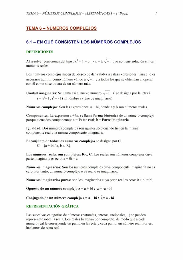 Know Números complejos 1ºBachillerato thumbnail
