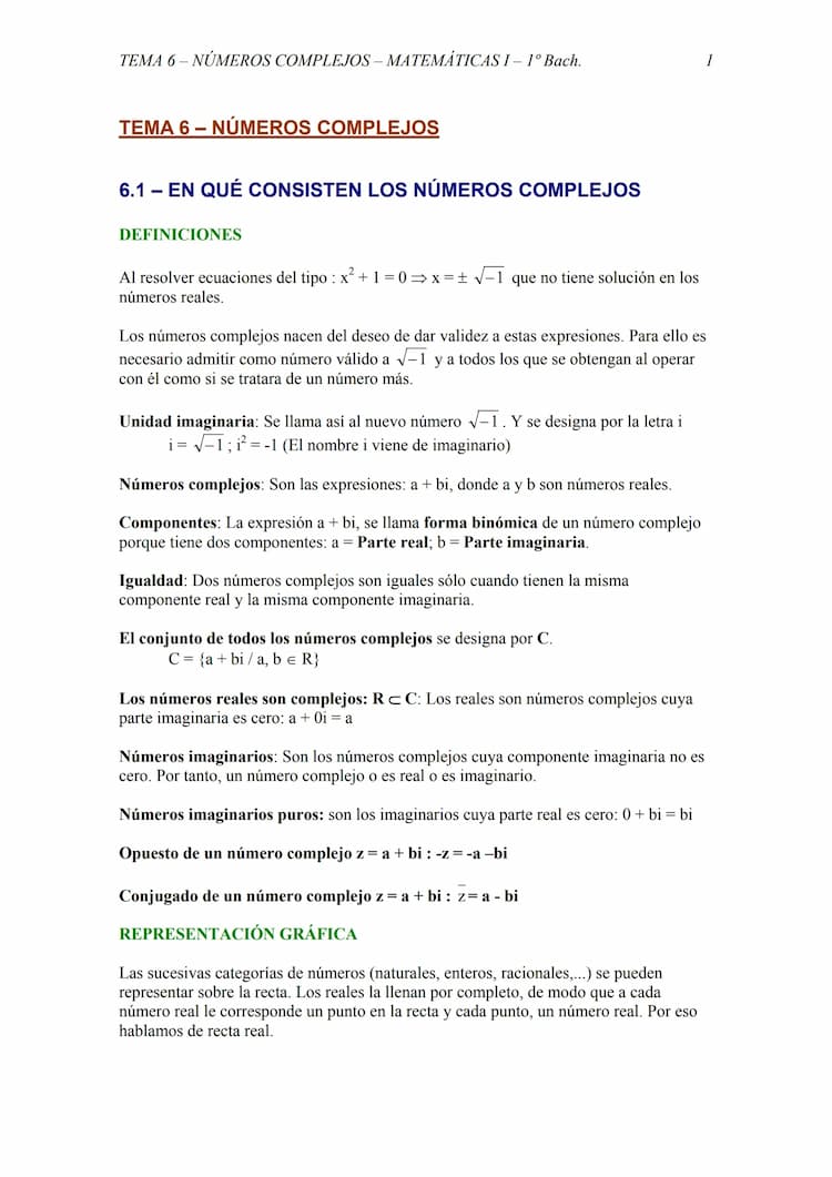 Know Números complejos 1ºBachillerato thumbnail