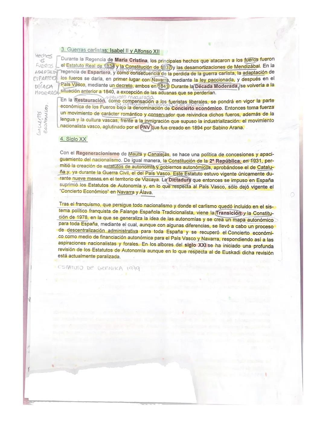 Tema 3
Fueros y liberalismo:
las guerras carlistas y la cuestión foral (1833-1876)
Carustas subpunos (quieren dar más poder al puesto
Con la