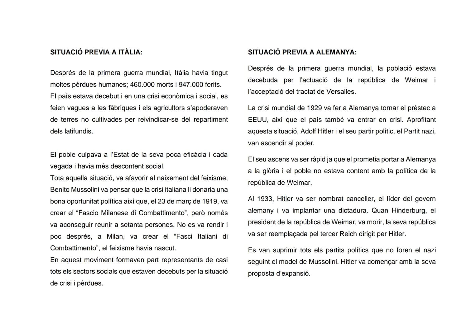 LLIBRE DEL FEIXISME QUÉ ÉS EL FEIXISME?
El feixisme va ser un moviment polític i social de caràcter
totalitarista, nacionalista i militarist
