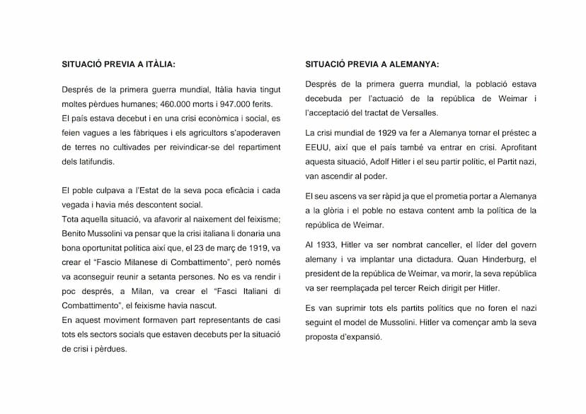 LLIBRE DEL FEIXISME QUÉ ÉS EL FEIXISME?
El feixisme va ser un moviment polític i social de caràcter
totalitarista, nacionalista i militarist