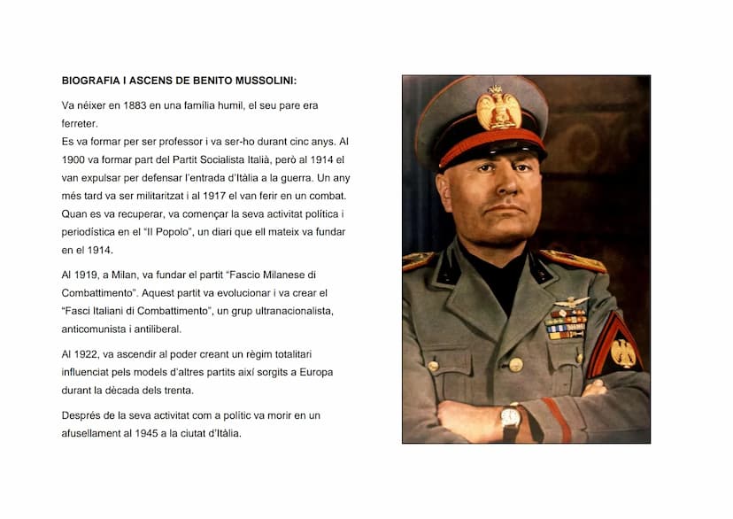 LLIBRE DEL FEIXISME QUÉ ÉS EL FEIXISME?
El feixisme va ser un moviment polític i social de caràcter
totalitarista, nacionalista i militarist