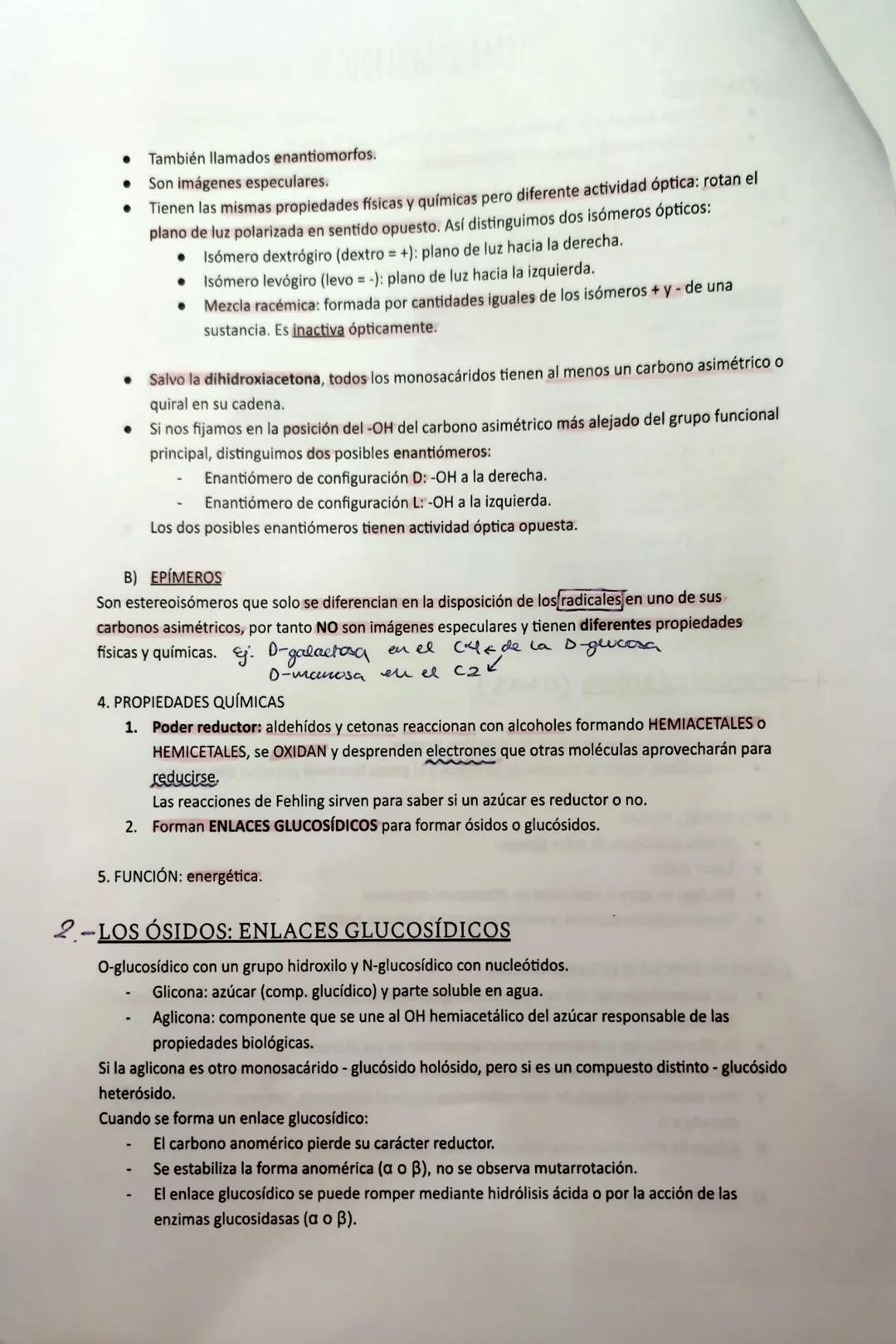 GENERALIDADES:
CLASIFICACIÓN:
Se llaman azúcares o hidratos de carbono formados por C, O e H.
● Son polihidroxialdehídos/polihidroxicetonas.