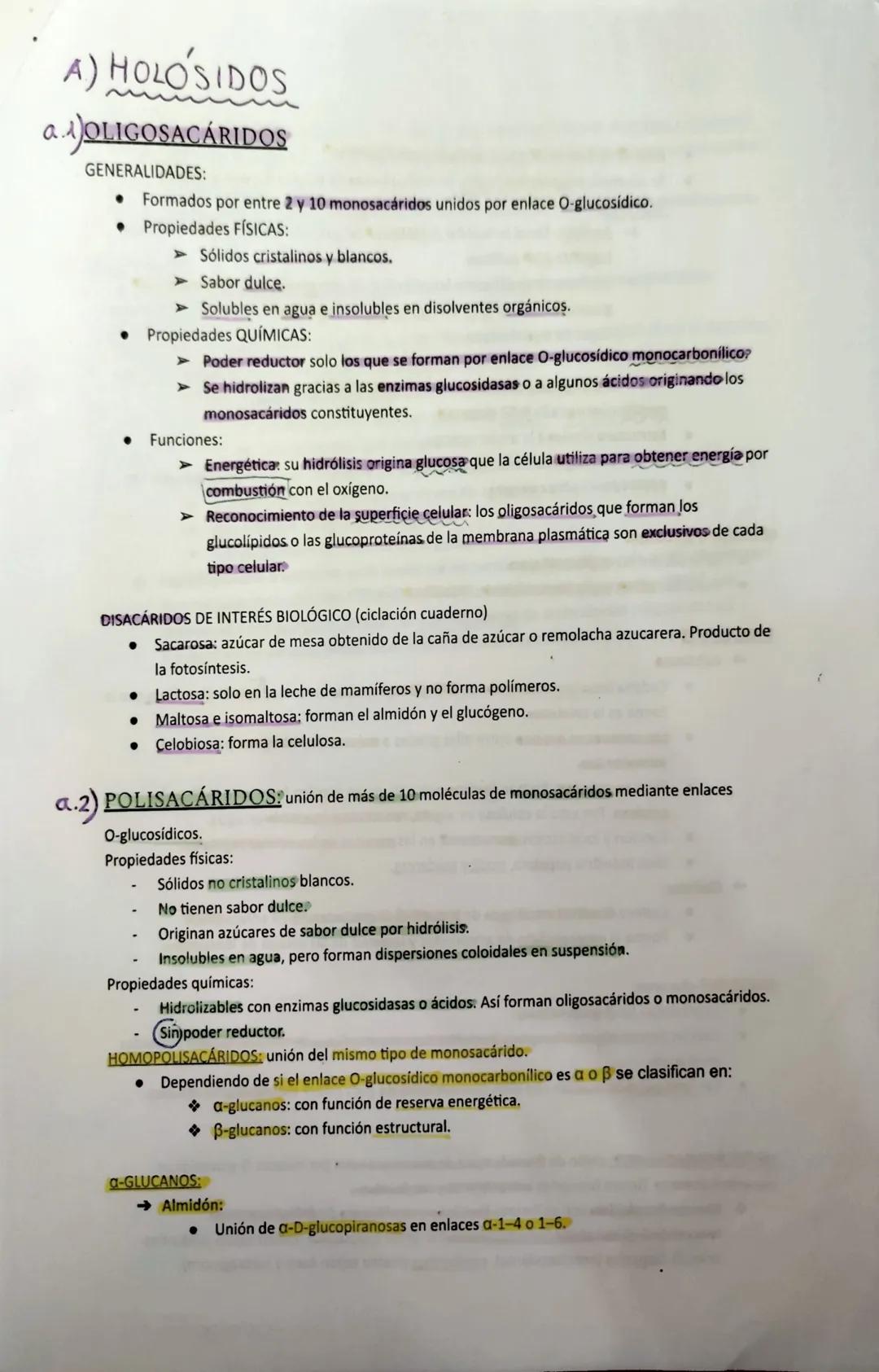 GENERALIDADES:
CLASIFICACIÓN:
Se llaman azúcares o hidratos de carbono formados por C, O e H.
● Son polihidroxialdehídos/polihidroxicetonas.