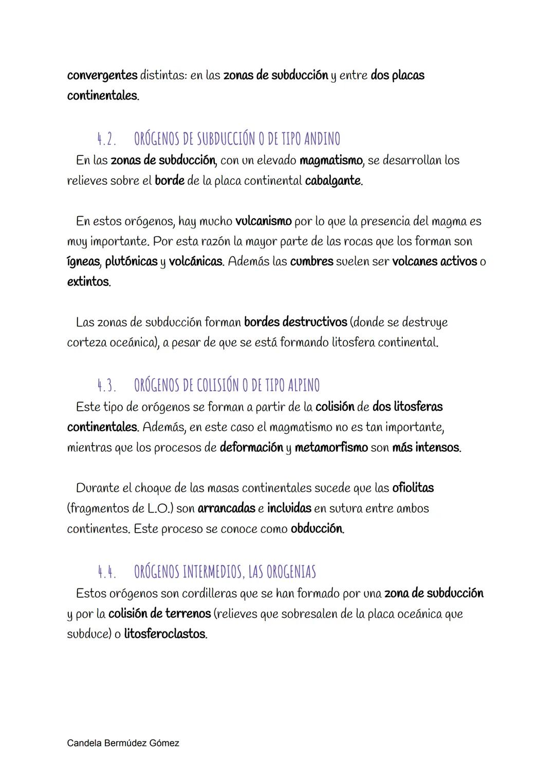TECTÓNICA DE PLACAS
1. LOS LÍMITES DE PLACAS Y EL RELIEVE
Los bordes o límites entre placas son zonas geológicamente muy activas, pues
en el