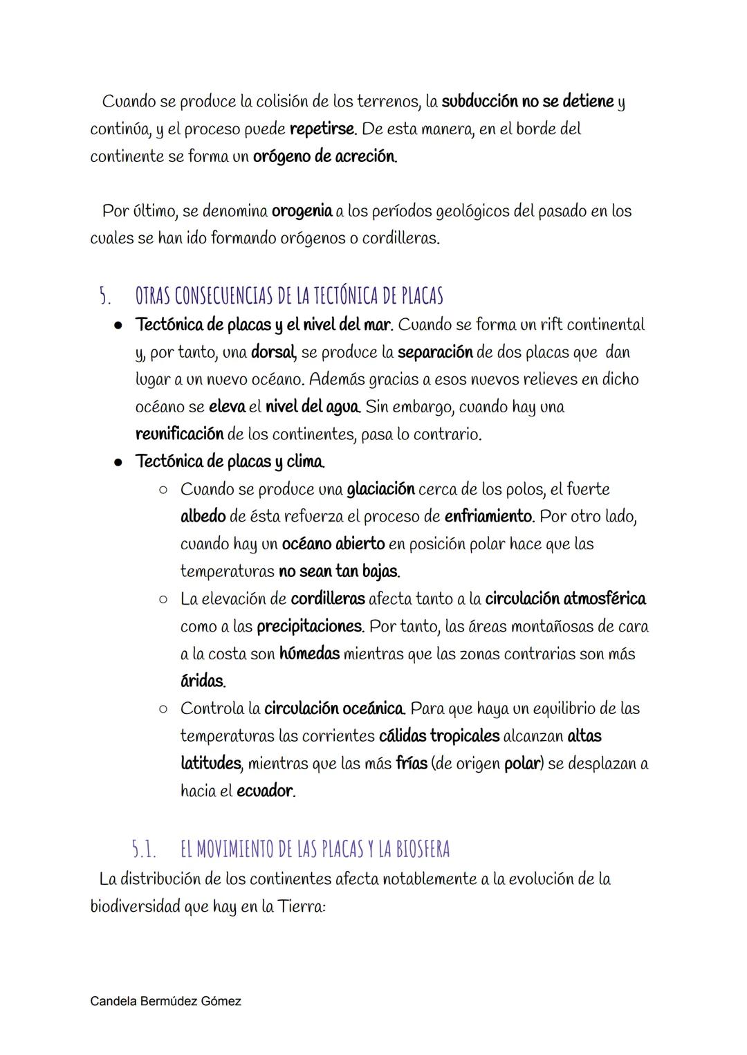 TECTÓNICA DE PLACAS
1. LOS LÍMITES DE PLACAS Y EL RELIEVE
Los bordes o límites entre placas son zonas geológicamente muy activas, pues
en el