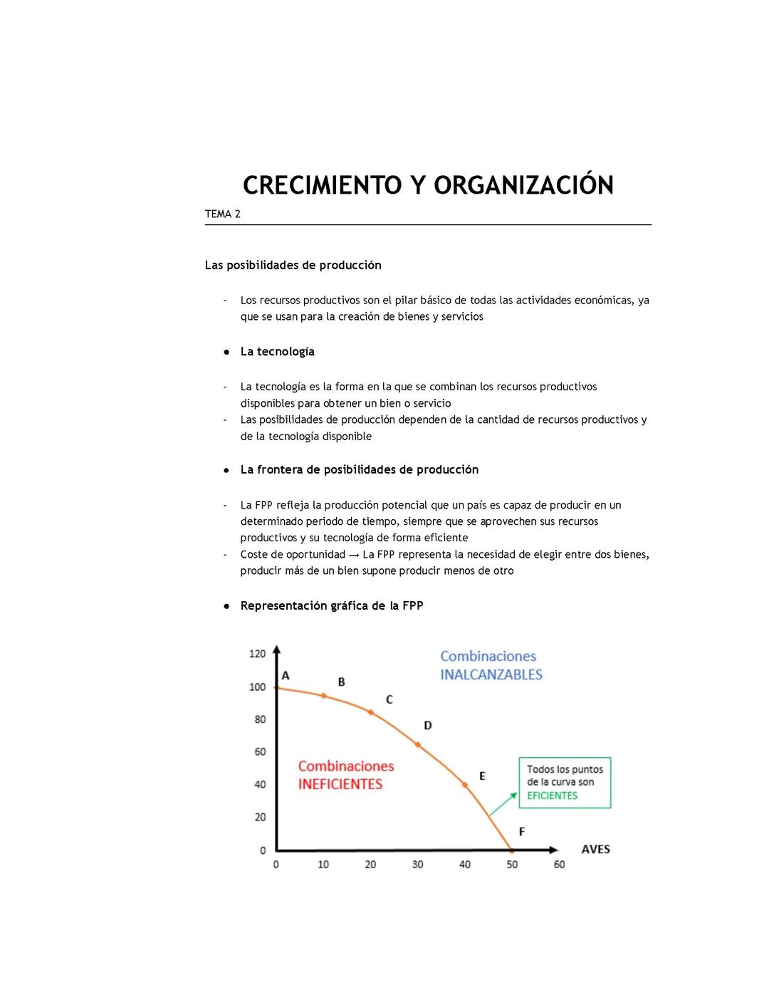 Crecimiento y organización