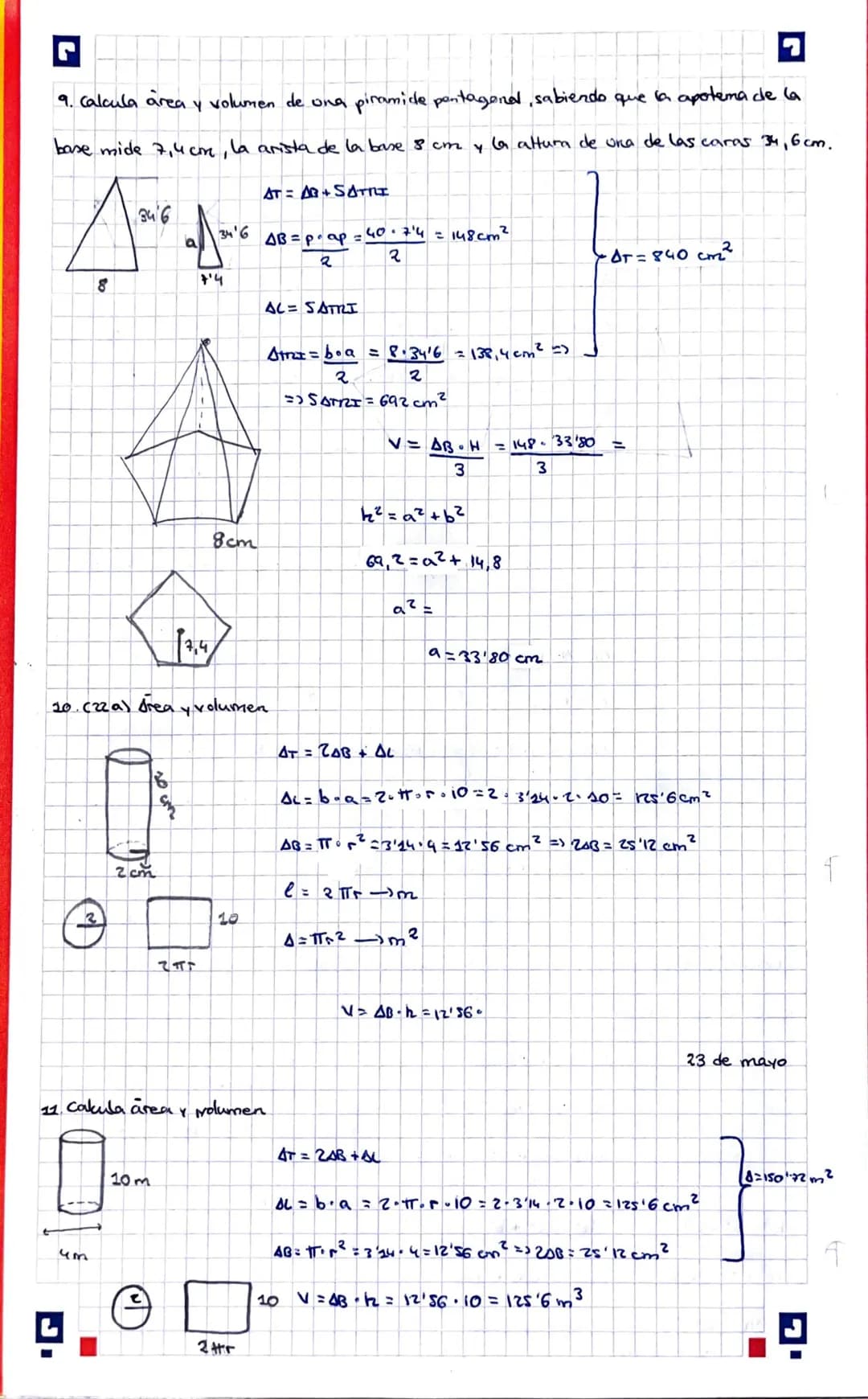 A
(
D)
4
TEMAS 12 y 13
1. Calcula el area
12 m
(1₁
7dm
12 m
7m
O
10 dm
Areas y vokuanzone che cerpes.
geomedbiciess
A = lil
=
2
4 = 12 = 144
