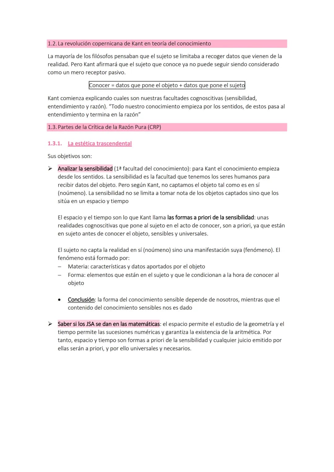 TEMA & LA FILOSOFÍA DE KANT
1. LA CRÍTICA DE LA RAZÓN PURA: TEORÍA DEL CONOCIMIENTO Y LA
POSIBILIDAD DE LA METAFÍSICA COMO CIENCIA
Kant se i