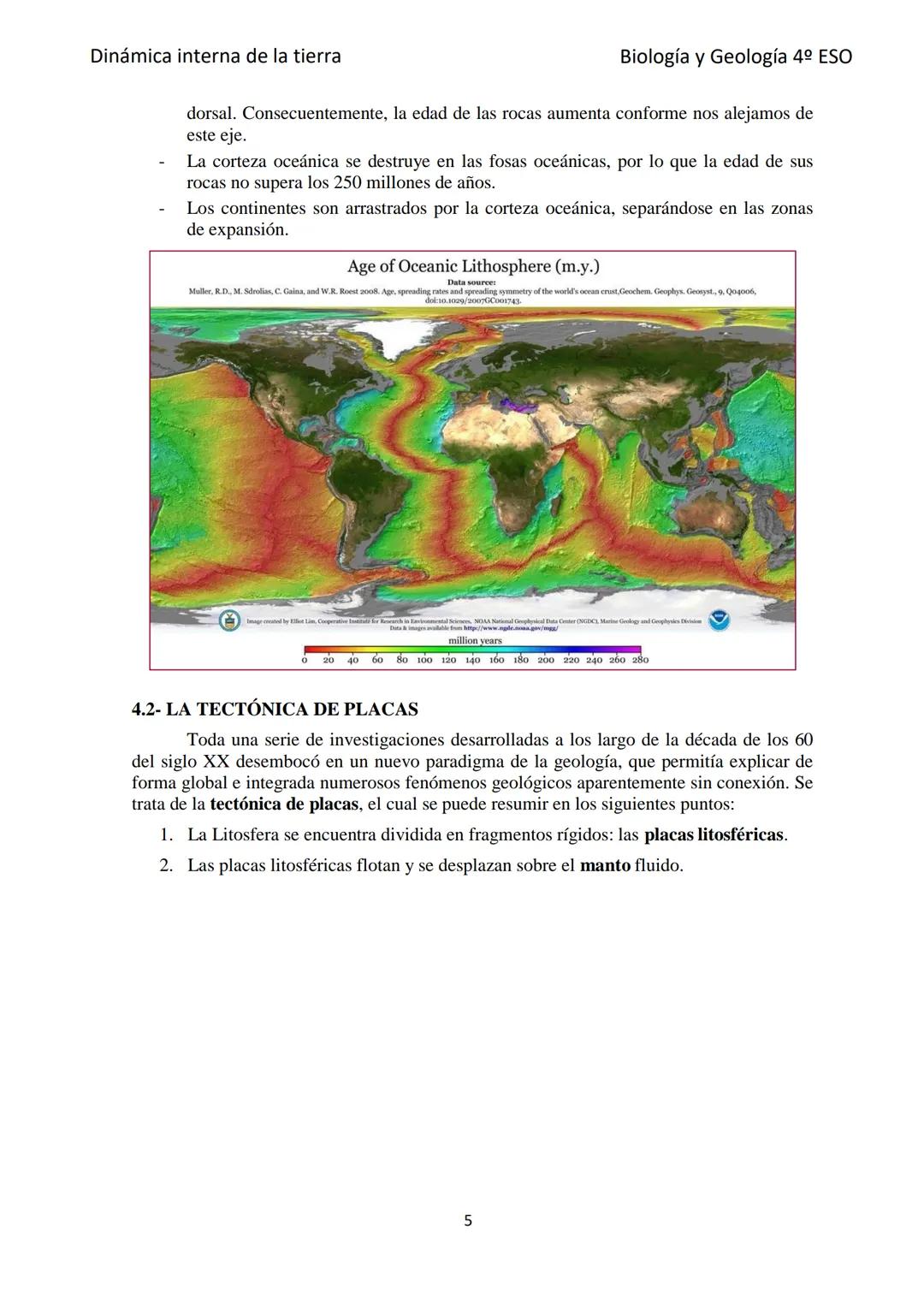 Dinámica interna de la tierra
TEMA 6: LA DINÁMICA INTERNA
TERRESTRE
1- CARACTERÍSTICAS DE LOS PROCESOS GEOLÓGICOS INTERNOS
Se originan en el
