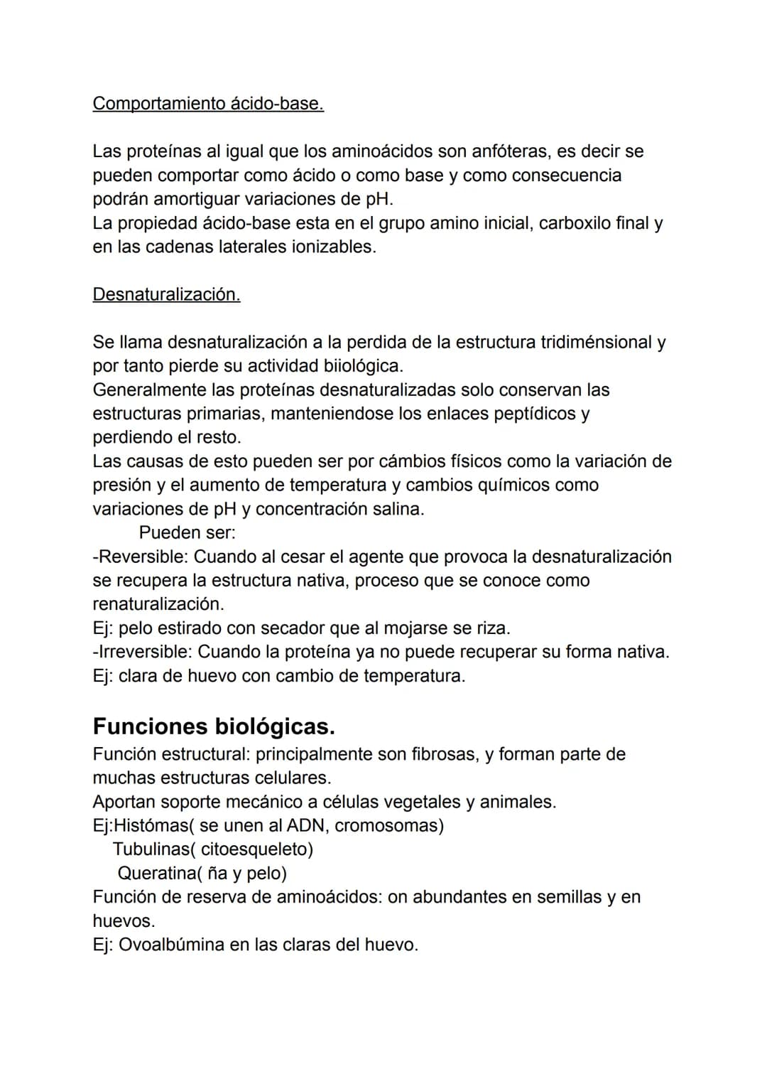 Proteínas
1. Concepto de proteína.
2. Aminoácidos.
3. Enlaces peptidos y peptídicos.
4. Estructura de las proteínas.
5. Propiedades de las p