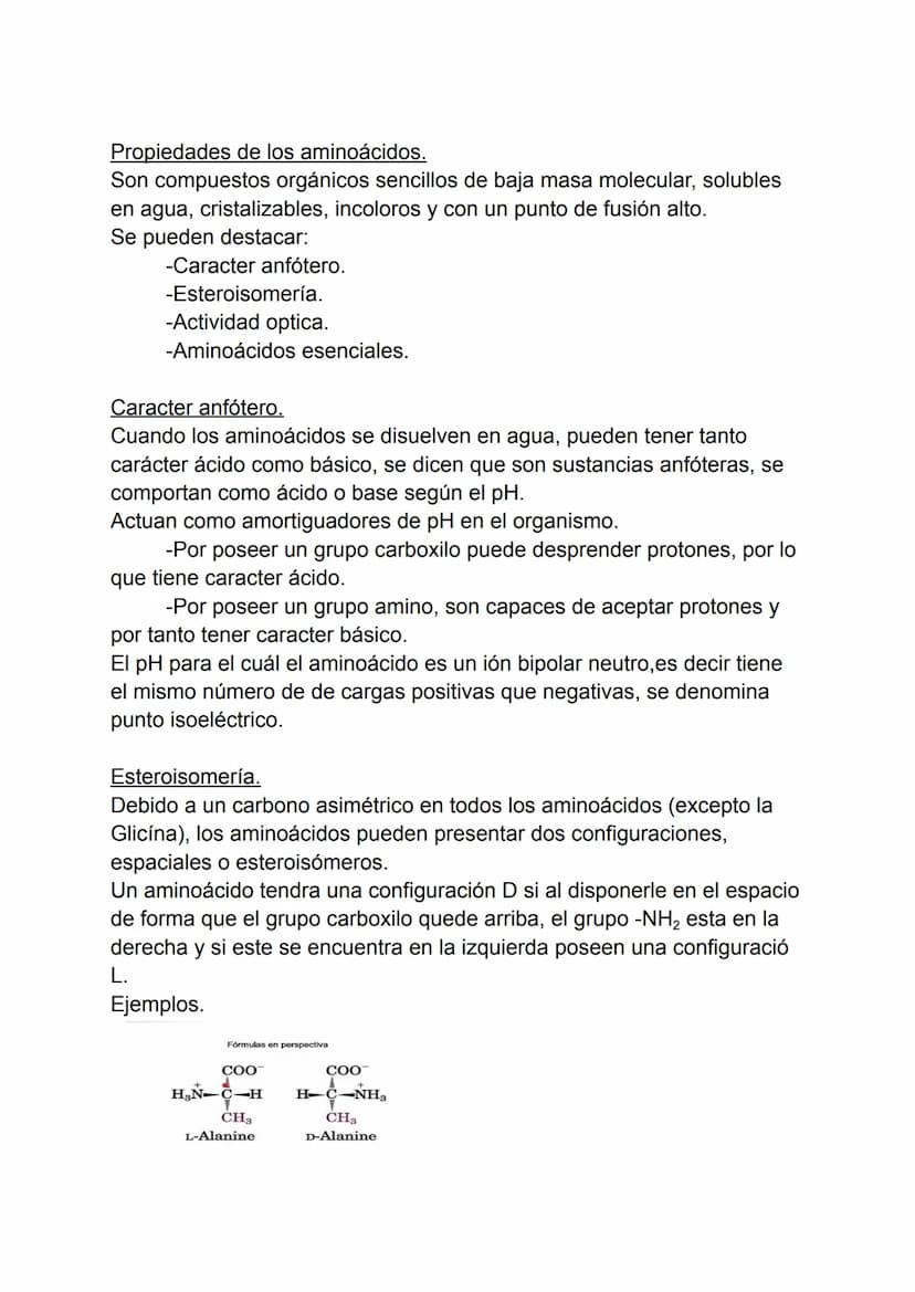 Proteínas
1. Concepto de proteína.
2. Aminoácidos.
3. Enlaces peptidos y peptídicos.
4. Estructura de las proteínas.
5. Propiedades de las p