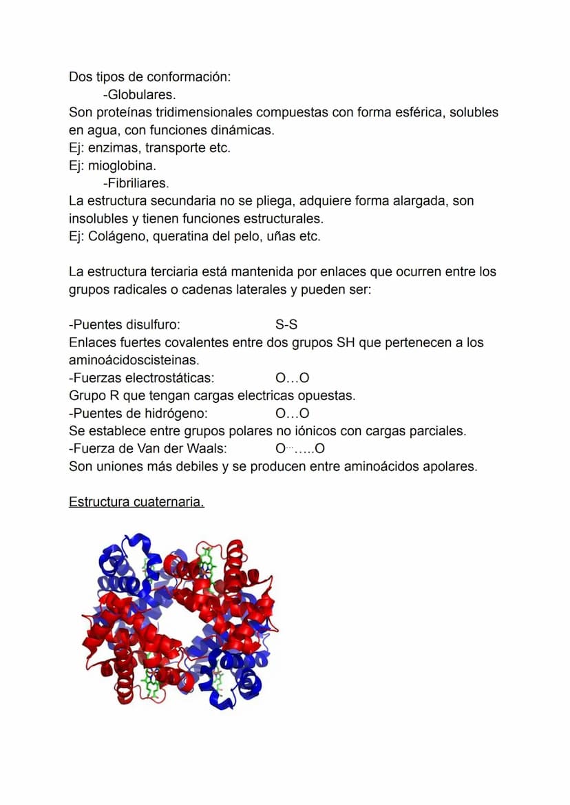 Proteínas
1. Concepto de proteína.
2. Aminoácidos.
3. Enlaces peptidos y peptídicos.
4. Estructura de las proteínas.
5. Propiedades de las p