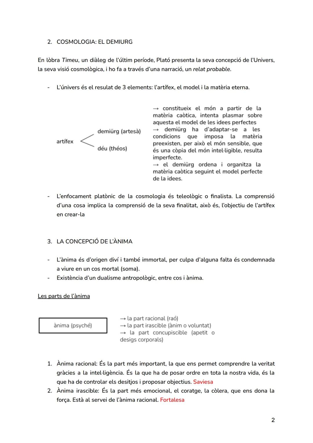 # UNITAT 2: PLATÓ

1. EL MITE DE LA CAVERNA

- Es compara la naturalesa humana amb la condició en què es troben els presoners
d'una caverna,