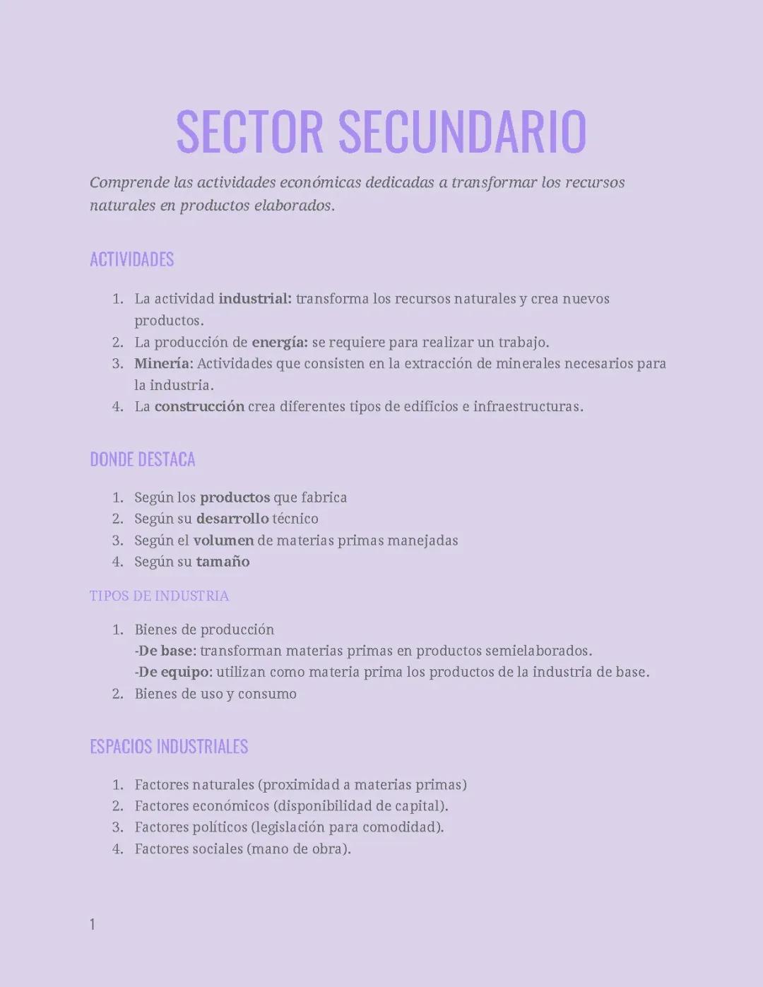 Descubre las Actividades del Sector Secundario, Energías Renovables y el Impacto de la Terciarización en el Empleo