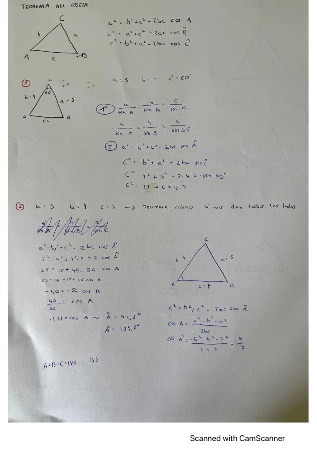 
<p>The provided text contains a mix of trigonometric terms and calculations that seem to be incomplete and unorganized. It appears to be a 