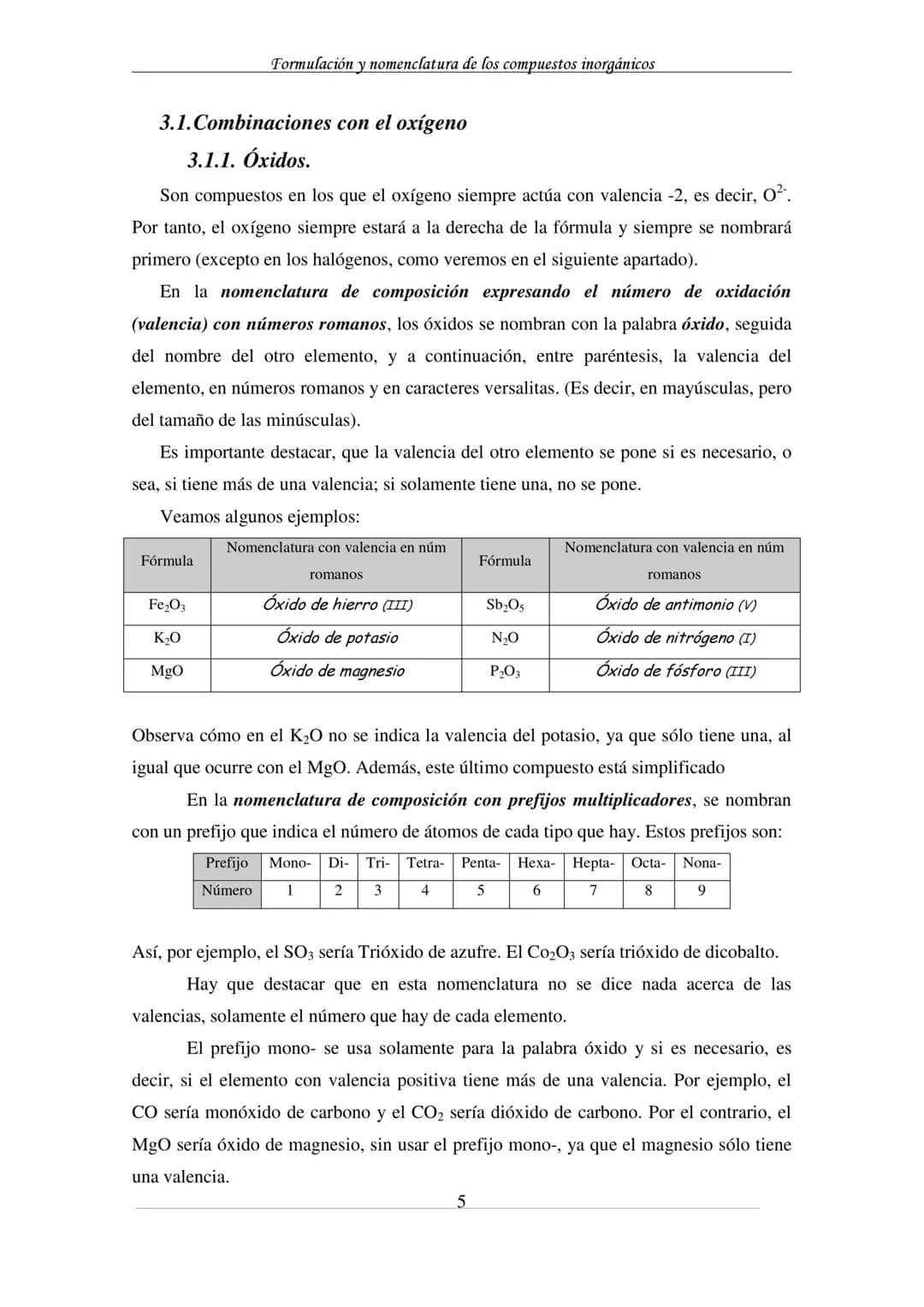 Formulación y nomenclatura de los compuestos inorgánicos
Formulación y nomenclatura de
los compuestos inorgánicos
(según las recomendaciones