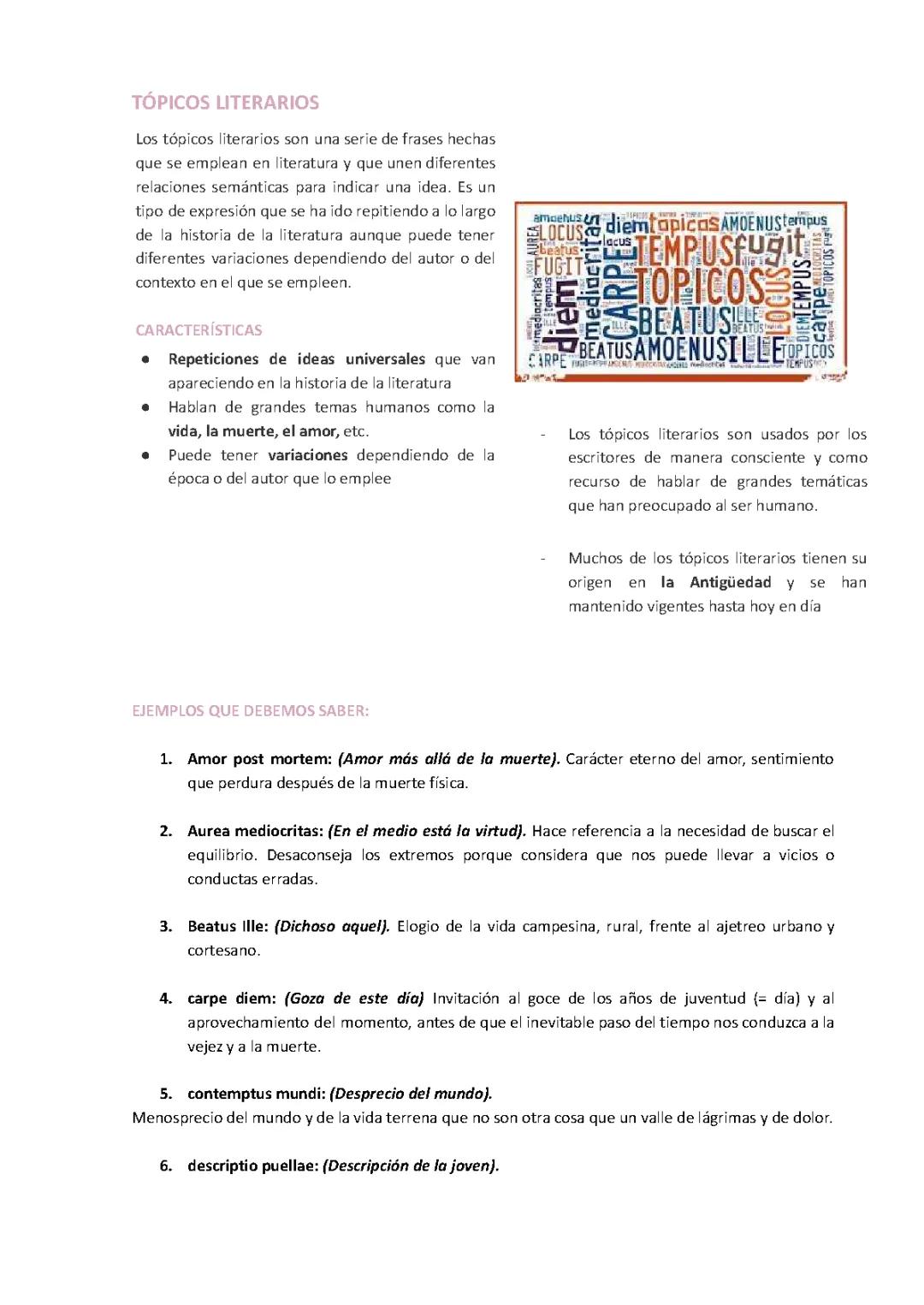 Explorando los Tópicos Literarios: Conceptos Clave