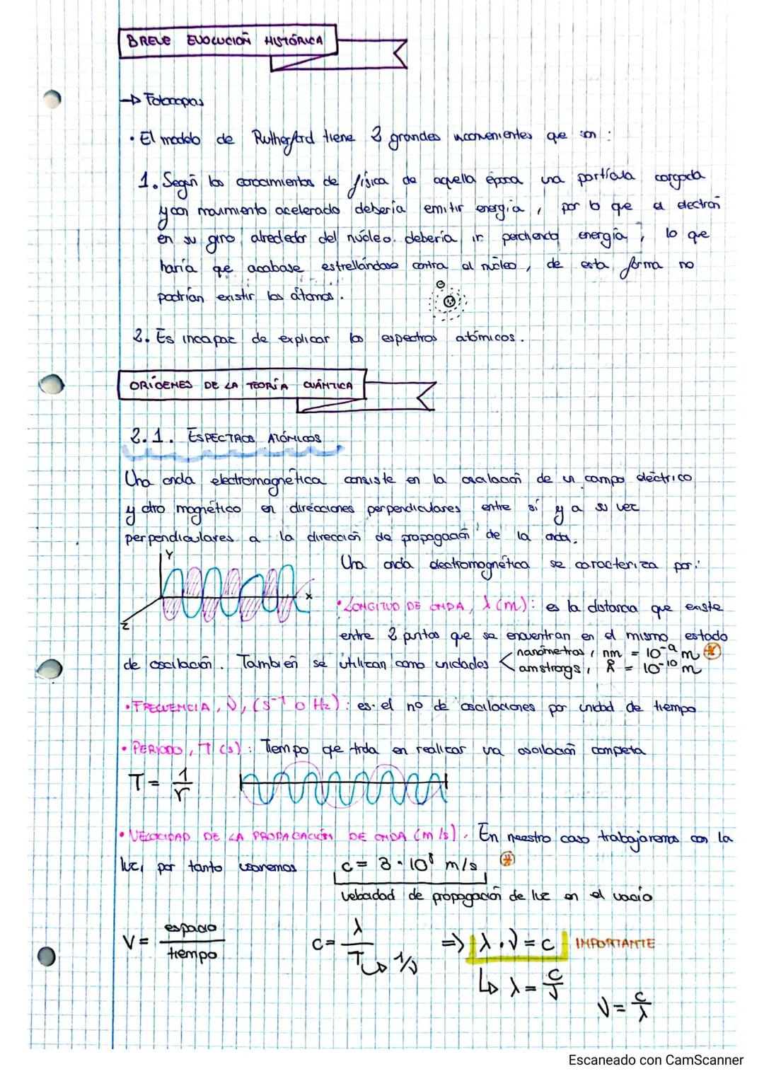 BREVE EVOLUCION HISTORICA
- Foboopas
•El modelo de Rutherford
1. Segañ las corocimientos de
fisica
your movimiento acelerado debería emitir 