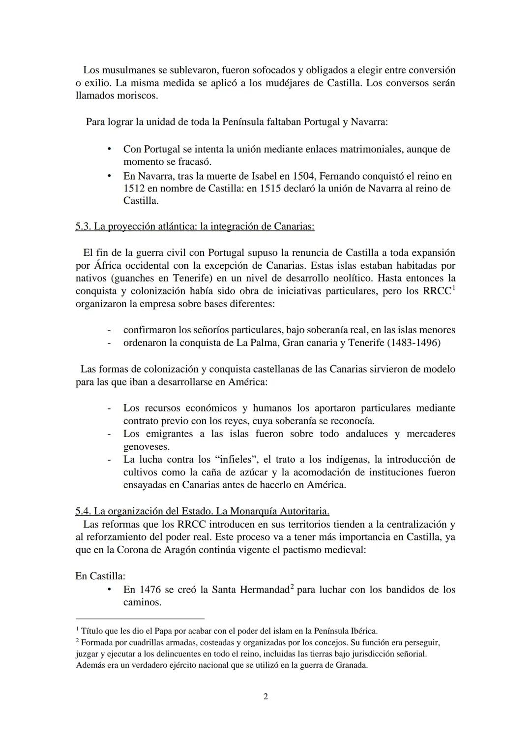 TEMA V. LOS REYES CATÓLICOS: LA CONSTRUCCIÓN DEL ESTADO
MODERNO.
5.1. Unión dinástica: integración de las coronas de Castilla y de Aragón.
E