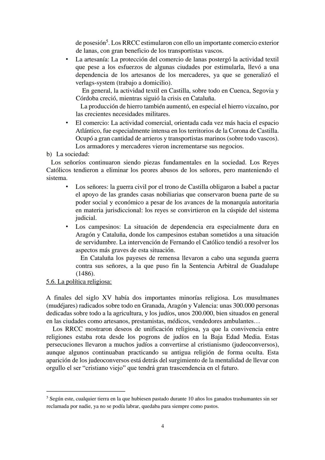 TEMA V. LOS REYES CATÓLICOS: LA CONSTRUCCIÓN DEL ESTADO
MODERNO.
5.1. Unión dinástica: integración de las coronas de Castilla y de Aragón.
E