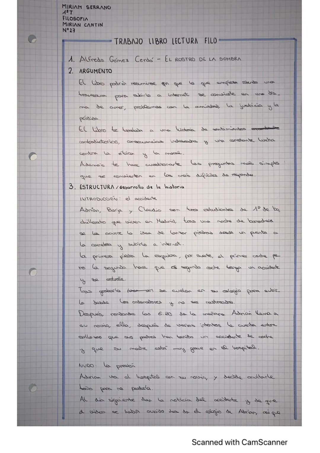 
<p>El libro "El Rostro de la Sombra" escrito por Alfredo Gomez Cerda, se desarrolla en Madrid y sigue la historia de varios jóvenes que se 