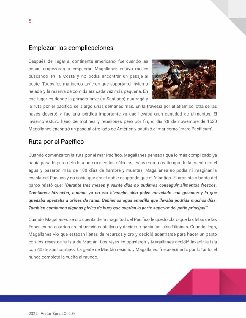 
<h2 id="laprimeravueltaalmundoresumen">La primera vuelta al mundo resumen</h2>
<p>La vuelta al mundo de Fernando de Magallanes y Juan Sebas