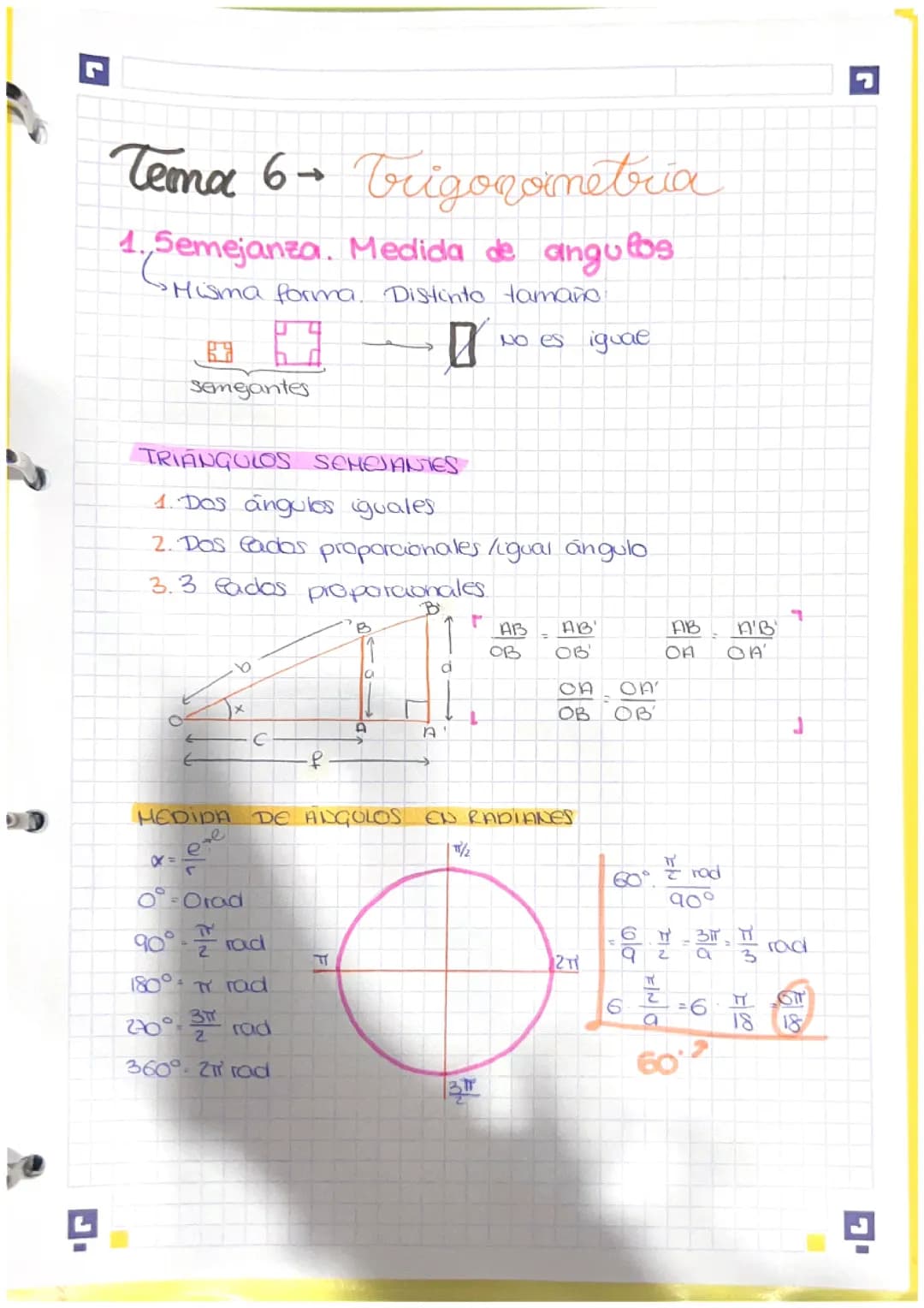 Apuntes trigonometría 