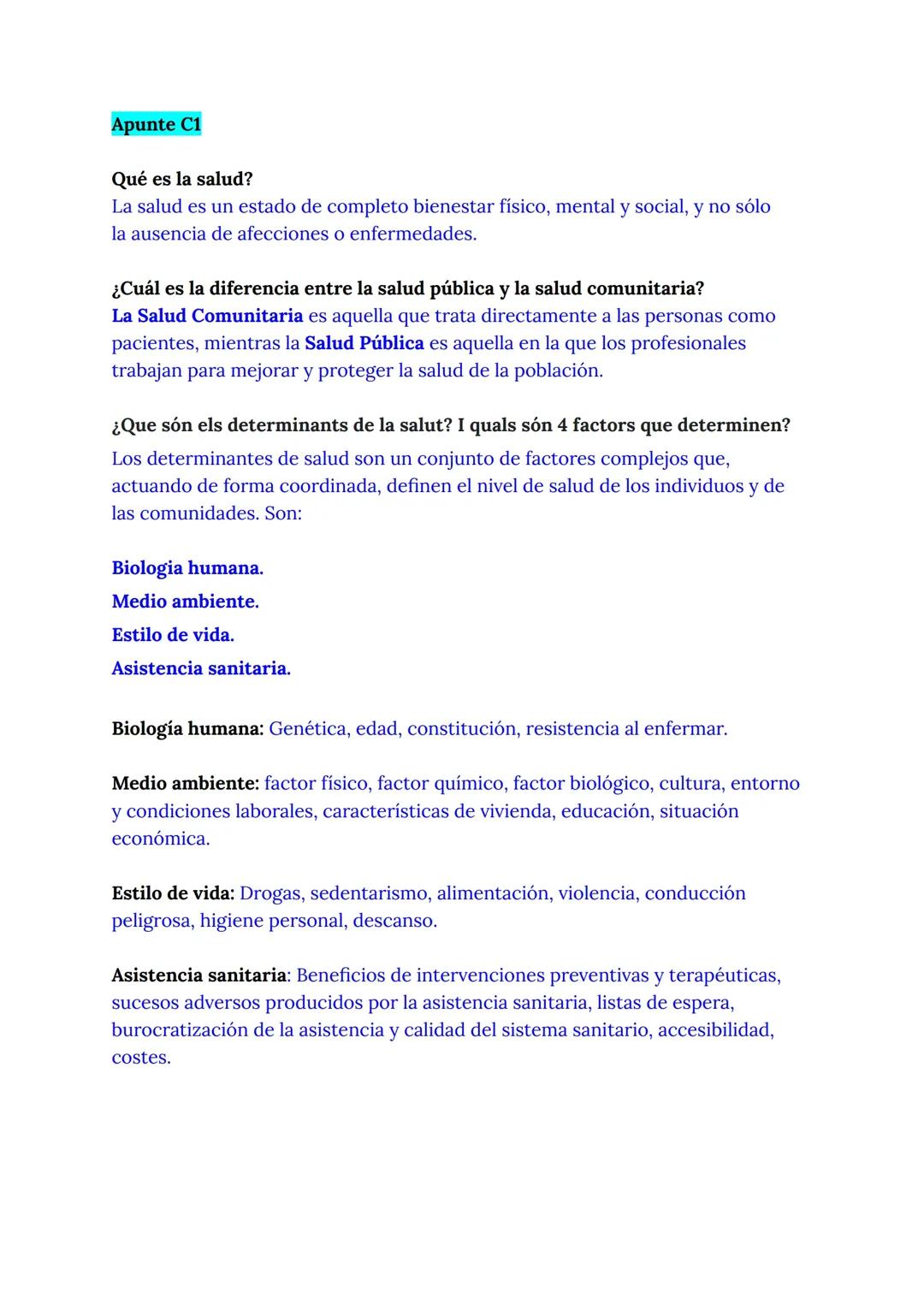 Salut i Factors Clau: Biologia, Entorn i Estil de Vida