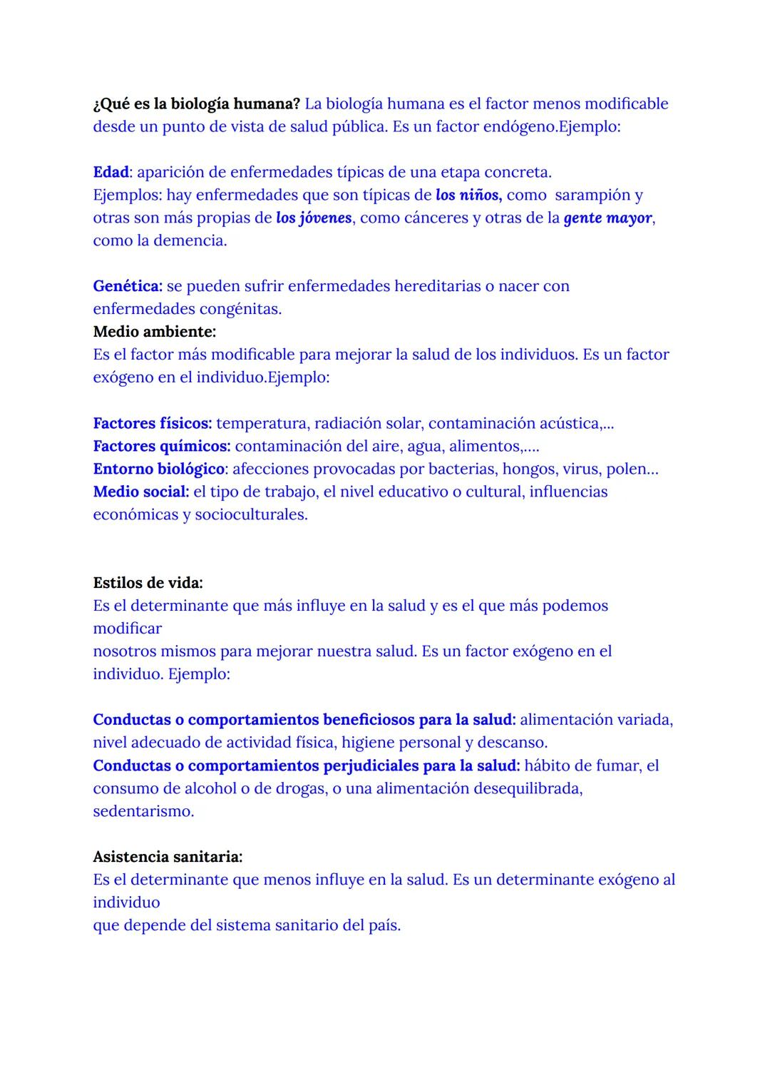 Apunte C1
Qué es la salud?
La salud es un estado de completo bienestar físico, mental y social, y no sólo
la ausencia de afecciones o enferm