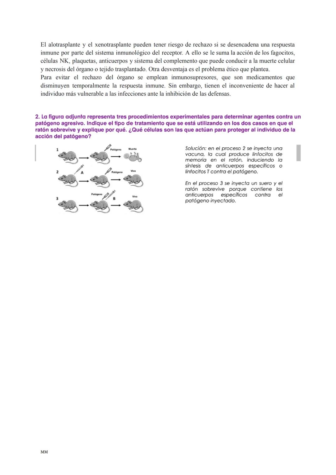 # TEMA 12: INMUNOLOGÍA

La inmunología es la ciencia que estudia los mecanismos de defensa que protegen al organismo de
infecciones producid