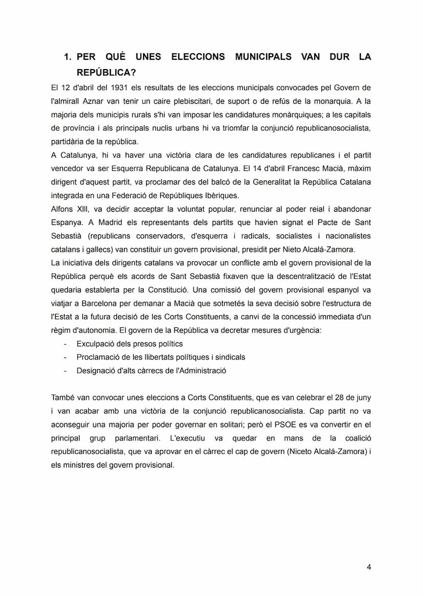 UNITAT 5 La Segona República i la
Catalunya autònoma (1931-1939)
FRONT POPULAR/
VOTA
FRONT DE VICTORIA FRONT D
DEIRERTAT ESQUERRES
ARTIDO CO