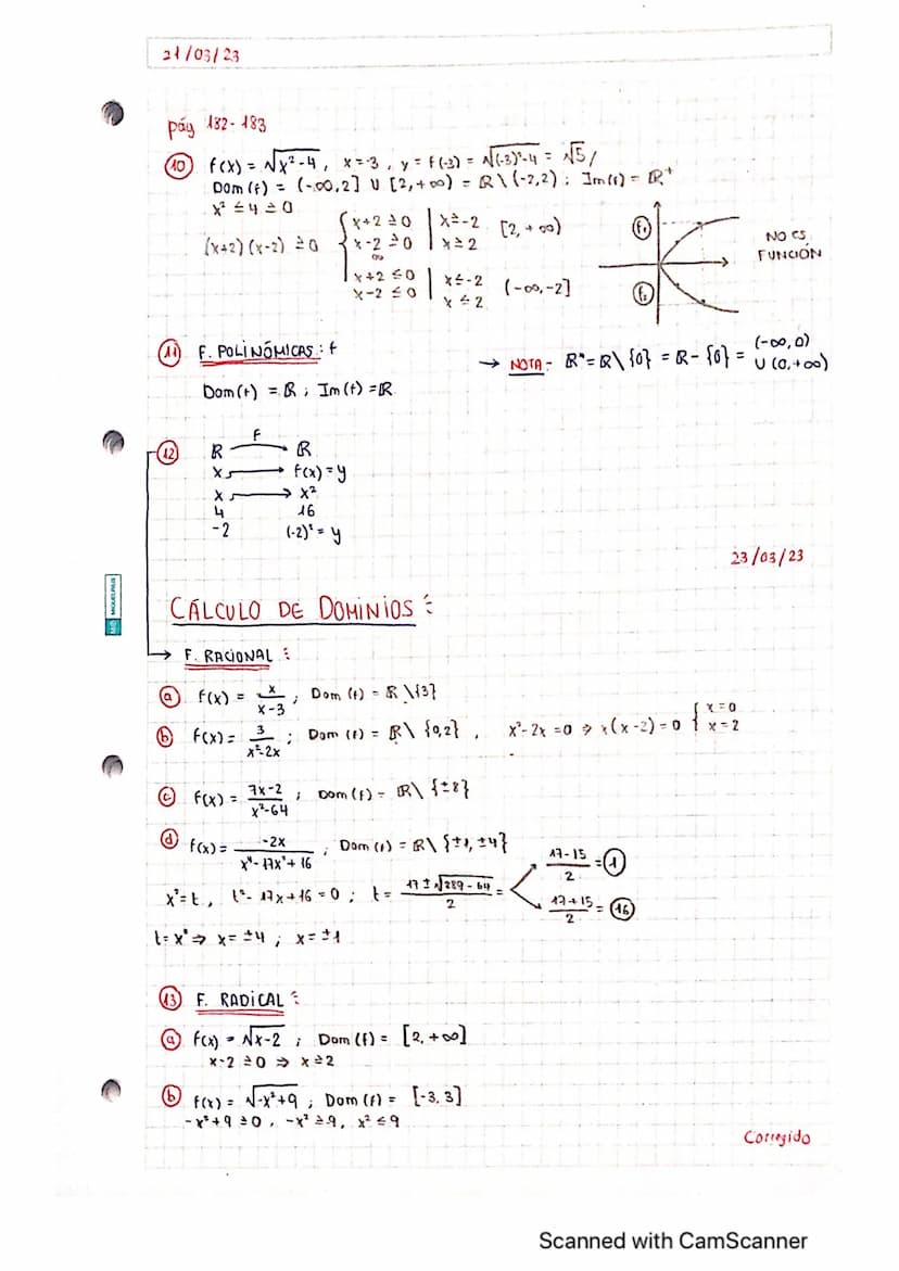 16/03/23
UNIDADE 9 FUNCIONS E
-DEF: Una función y = F(X) es una relación entre dos magnitudes X e Y
que asocia a cada valar de x (variable i
