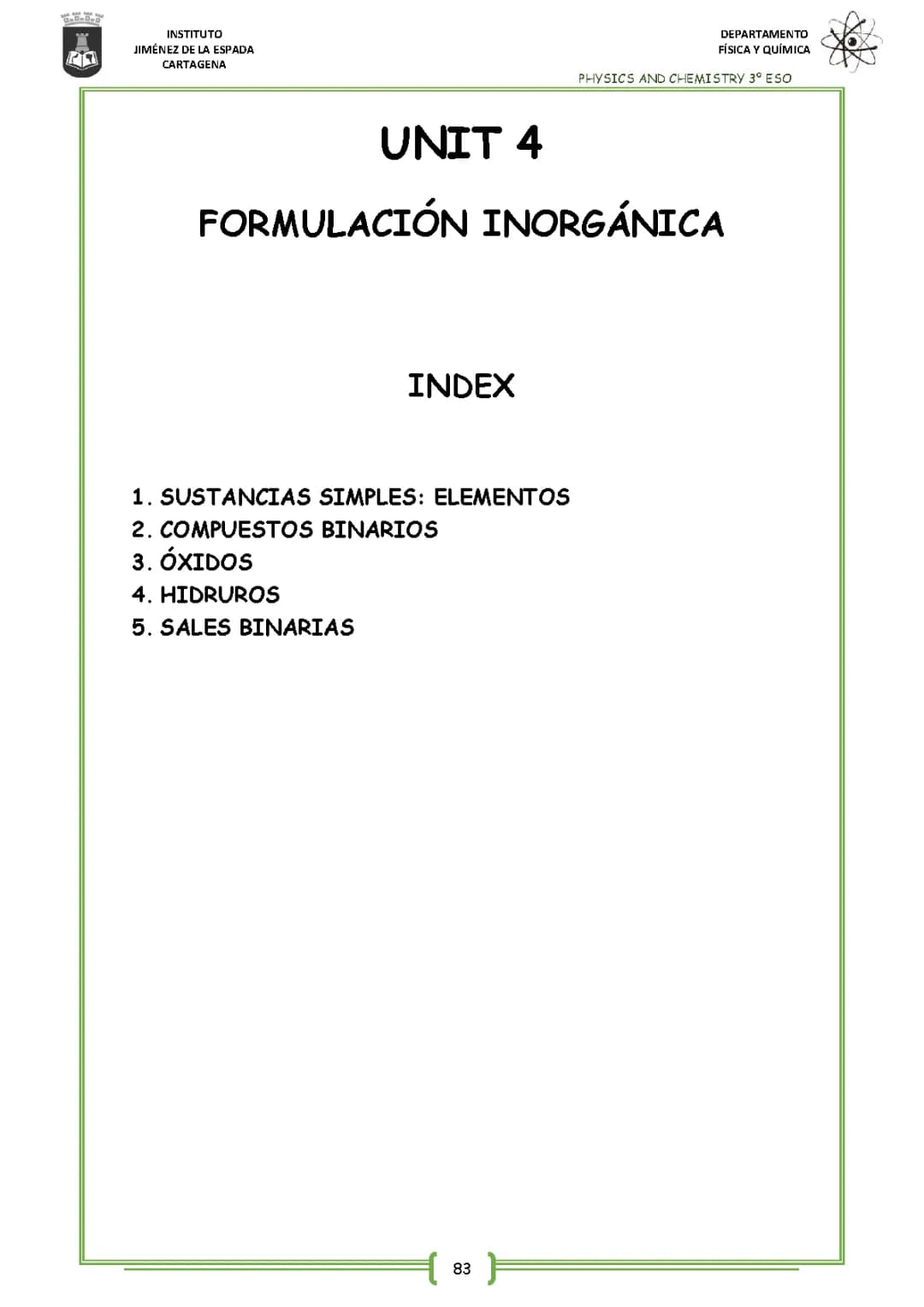Aprende sobre la Formulación Inorgánica: Sales Binarias y Números de Oxidación