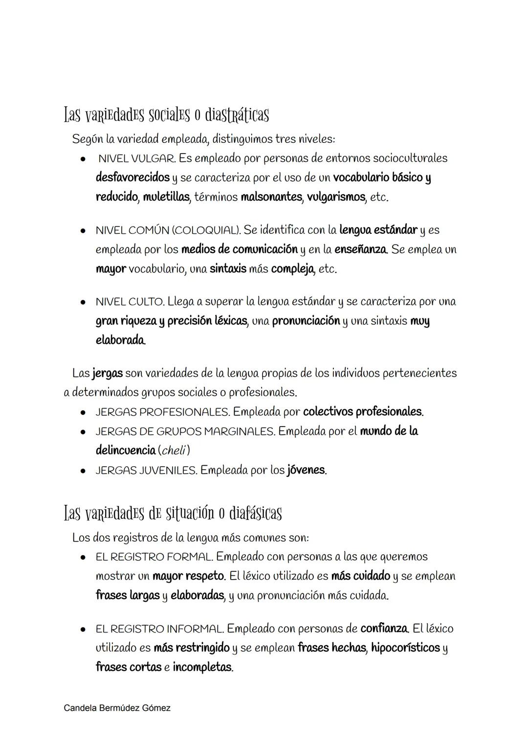 # Variedades de la lengua

La distinta forma en la cual cada habitante habla una misma lengua se conoce
como diversidad lingüística Todas es