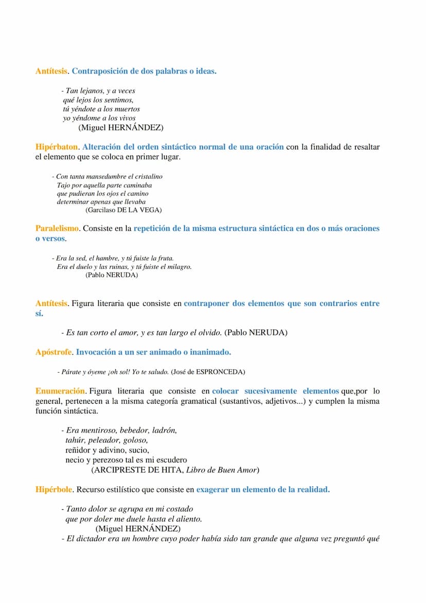 RECURSOS LITERARIOS
Para crear belleza por medio de palabras, la literatura se sirve de multitud de recursos que
persiguen, por lo tanto, un
