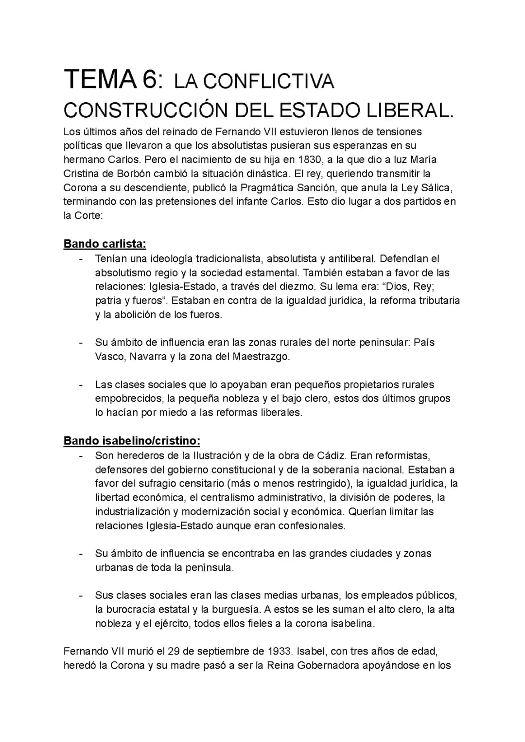 LA CONFLICTIVA CONSTRUCCIÓN DEL ESTADO LIBERAL.