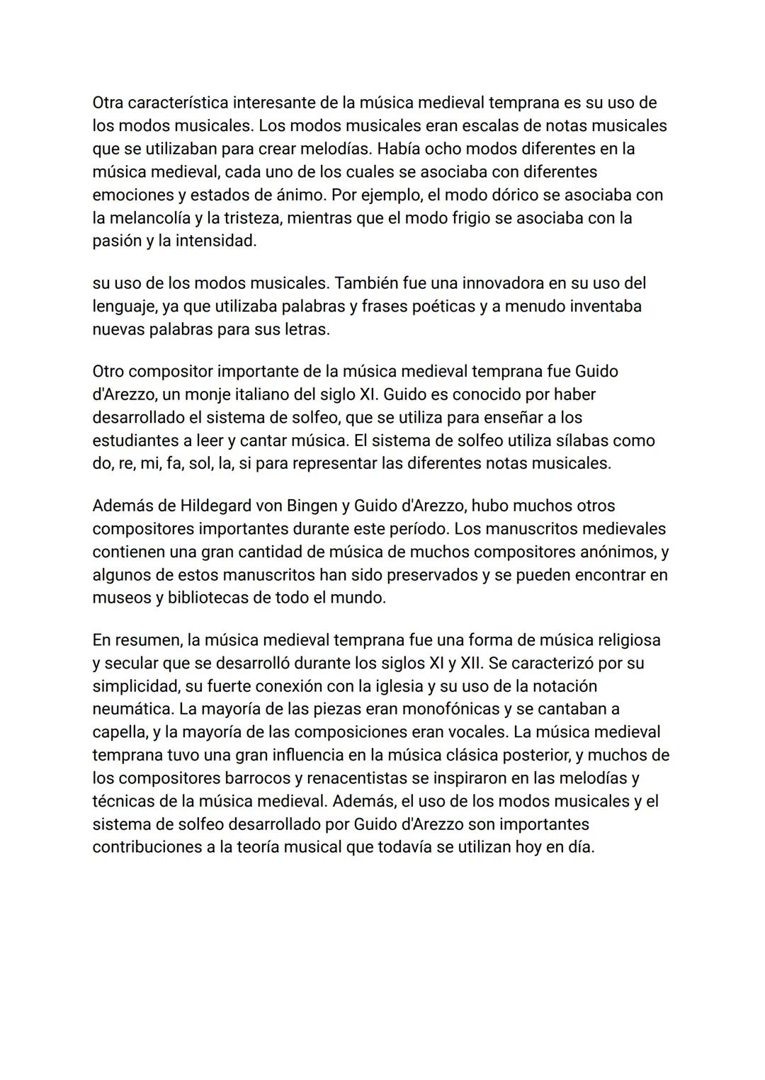 LA MÚSICA EN LA EDAD MEDIA
La música medieval es un género musical que se desarrolló durante la Edad
Media, un período que abarcó desde el s
