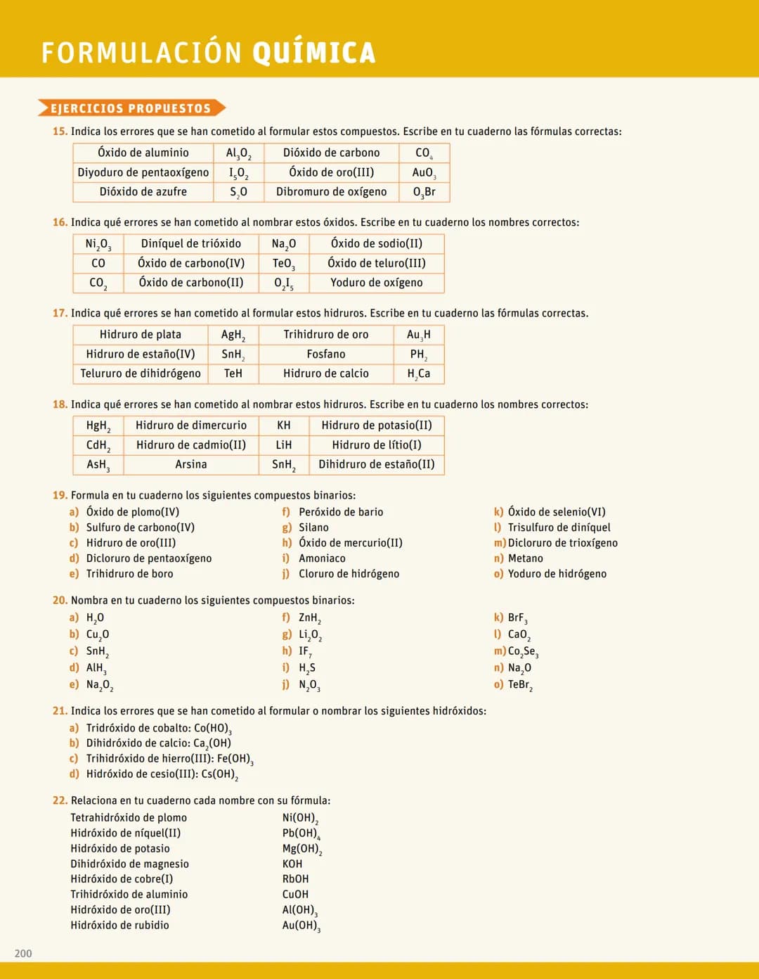 192
FORMULACIÓN QUÍMICA
1 Conceptos previos de formulación y nomenclatura
LAS NORMAS IUPAC 2005
En este anexo se han utilizado la no-
mencla