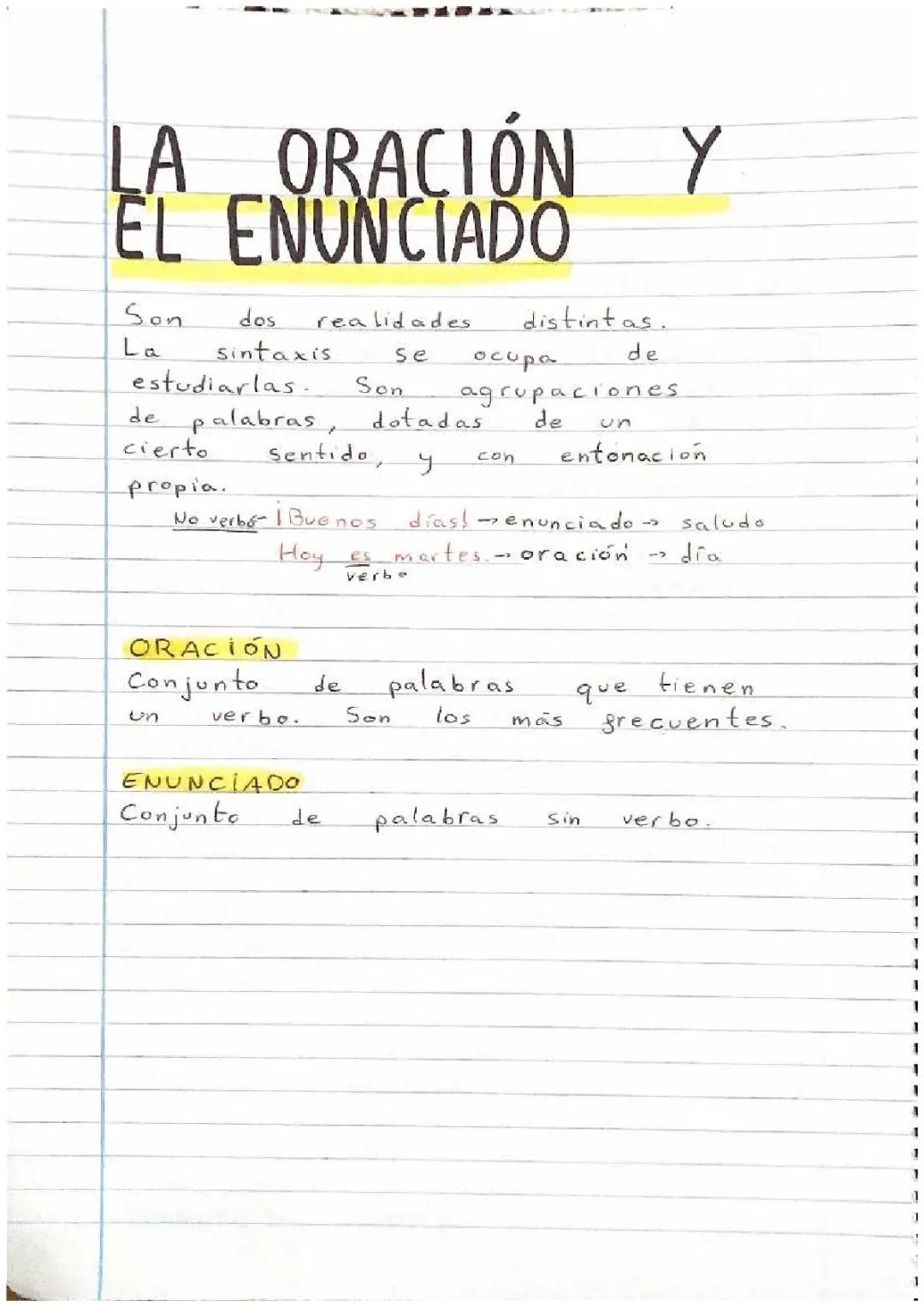 La oración y sus modalidades