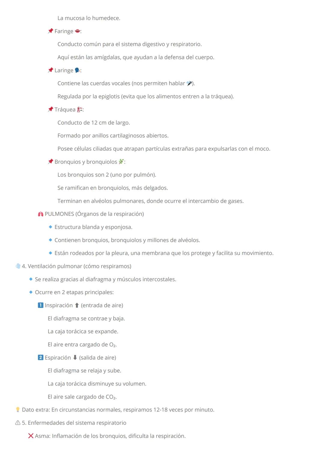GUÍA DEL SISTEMA RESPIRATORIO
1. ¿Qué es el aparato respiratorio?
Definición: Conjunto de órganos que permiten la entrada de oxígeno ((O_{2}