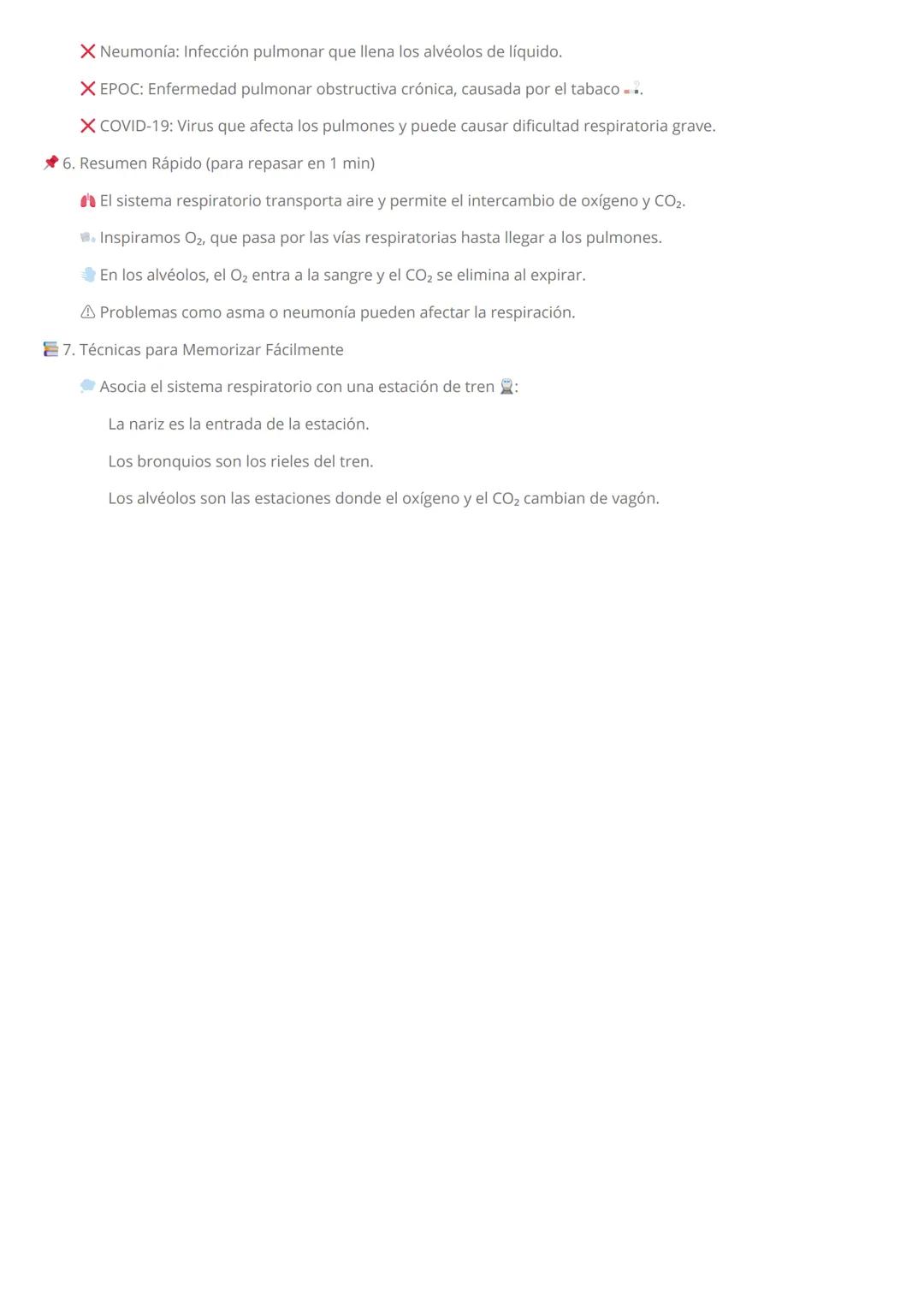 GUÍA DEL SISTEMA RESPIRATORIO
1. ¿Qué es el aparato respiratorio?
Definición: Conjunto de órganos que permiten la entrada de oxígeno ((O_{2}