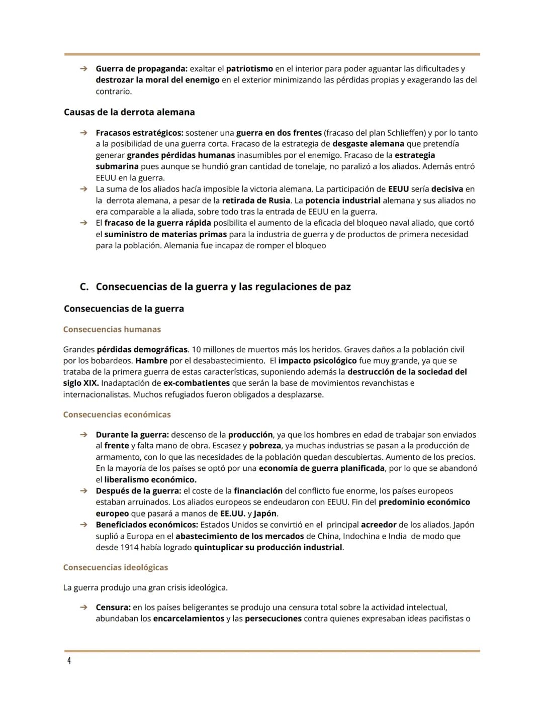 MANUELA DOMERCQ RAMOS
LA PRIMERA GUERRA MUNDIAL
UNIDAD 1: Causas y consecuencias de las guerras s.XX
A. Causas de la primera guerra mundial
