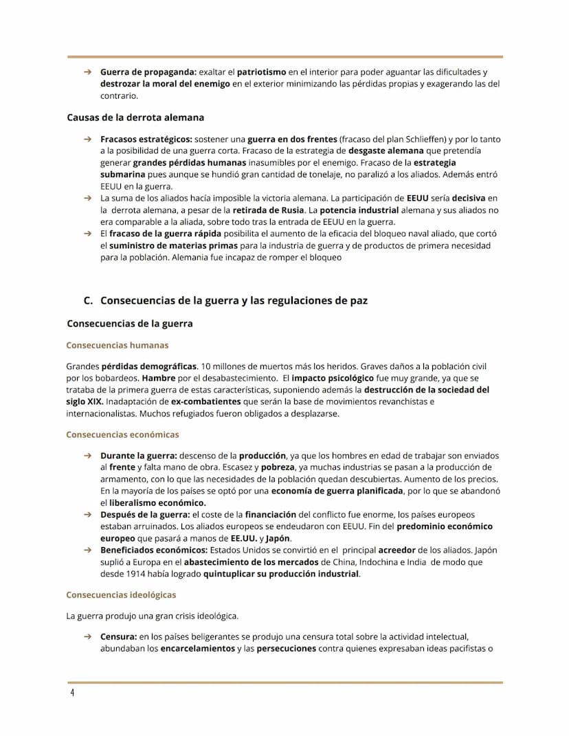 MANUELA DOMERCQ RAMOS
LA PRIMERA GUERRA MUNDIAL
UNIDAD 1: Causas y consecuencias de las guerras s.XX
A. Causas de la primera guerra mundial
