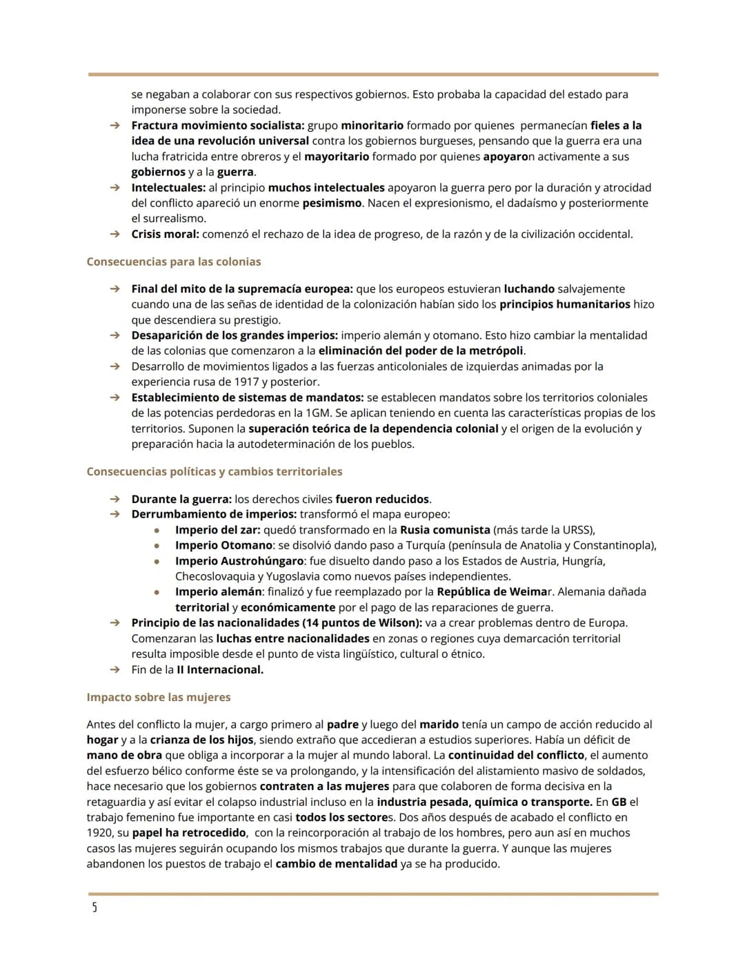 MANUELA DOMERCQ RAMOS
LA PRIMERA GUERRA MUNDIAL
UNIDAD 1: Causas y consecuencias de las guerras s.XX
A. Causas de la primera guerra mundial
