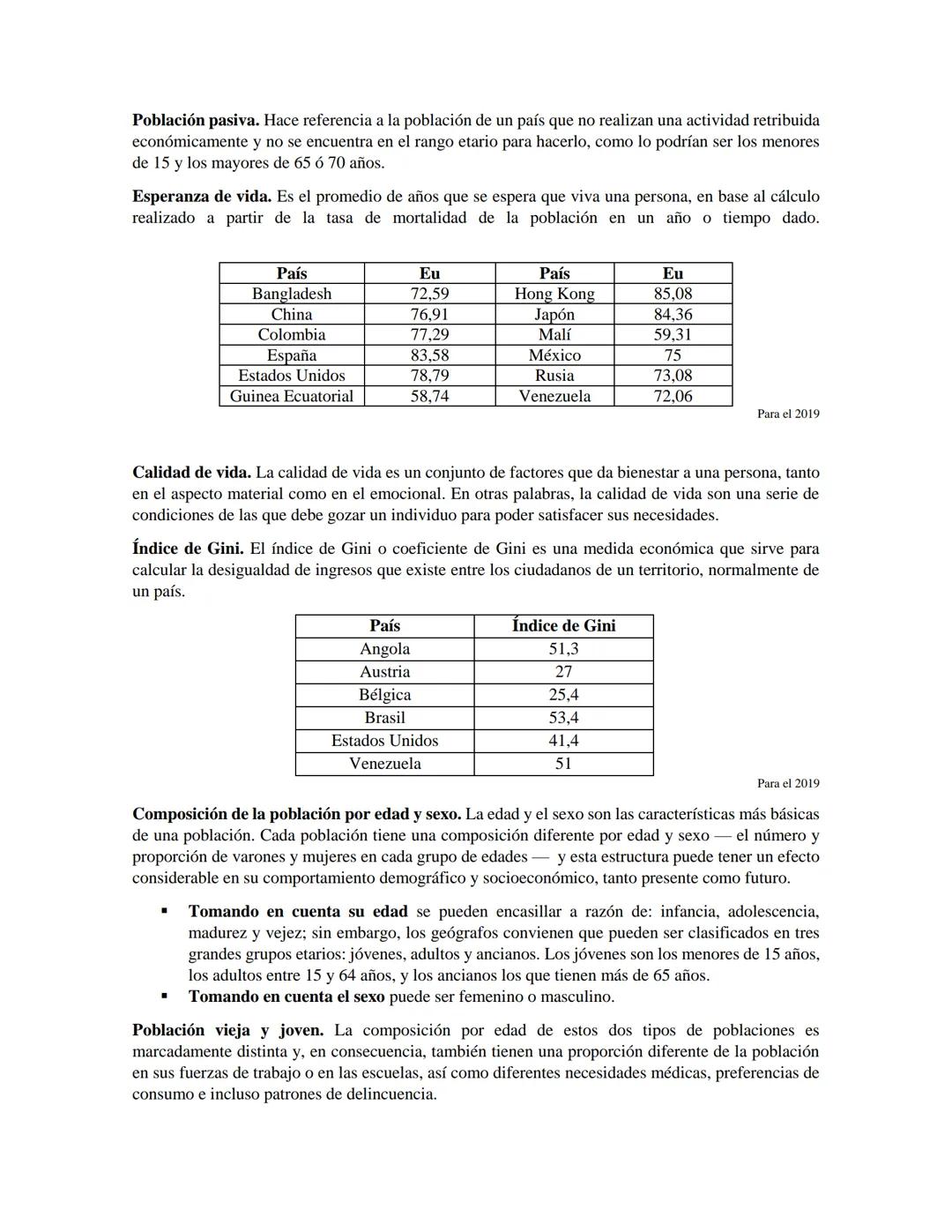 DEMOGRAFÍA: CONCEPCIONES BÁSICAS Y MIGRACIÓN
Geografía. Ciencia que estudia la interacción entre el ser humano y su medio.
Población. Se den